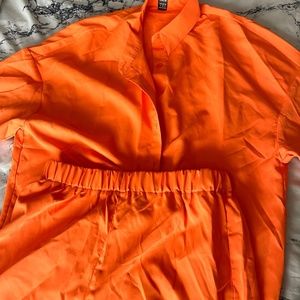 Orange Short Set